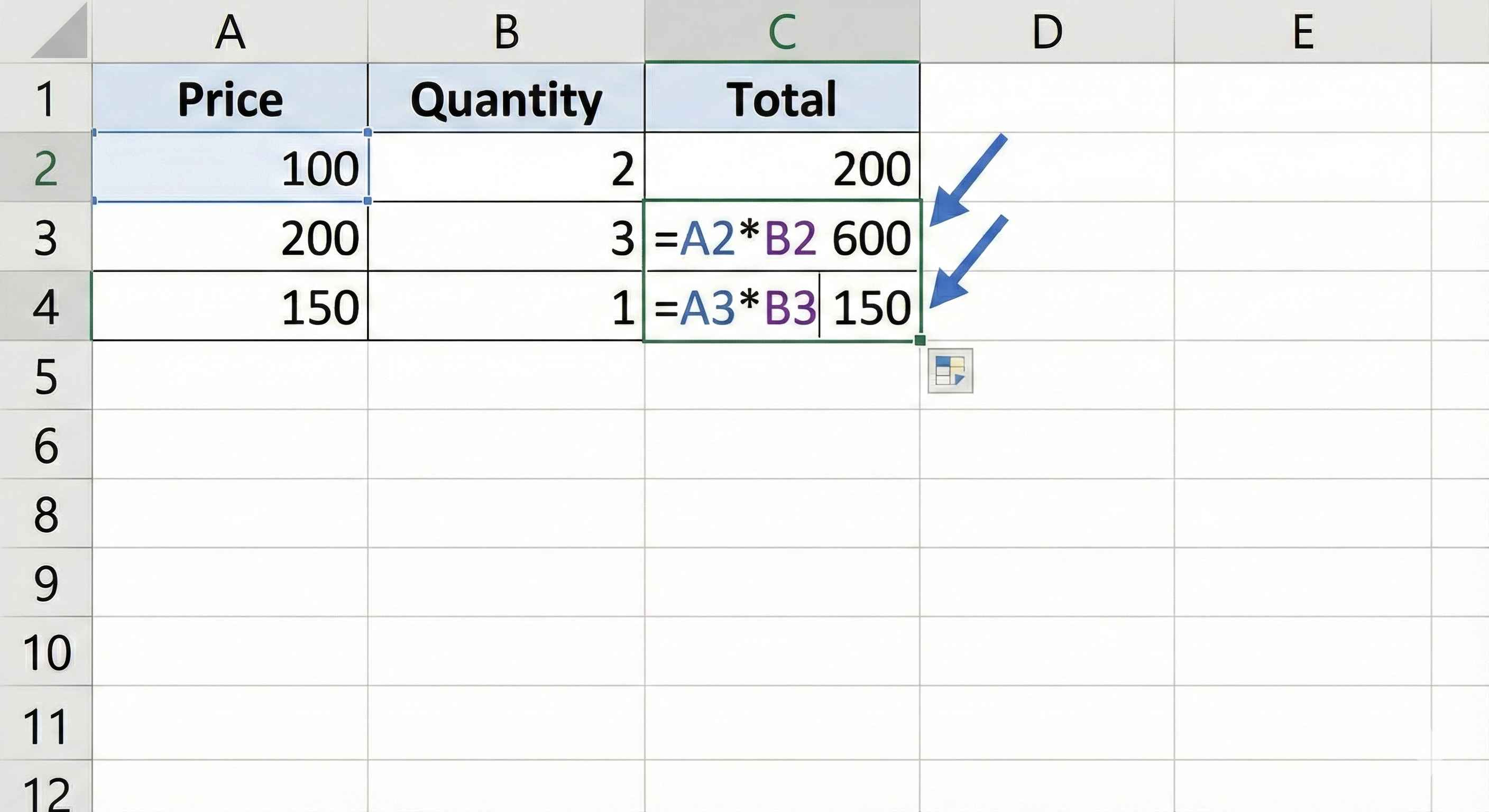 Step 3 - Adjusted Formulas