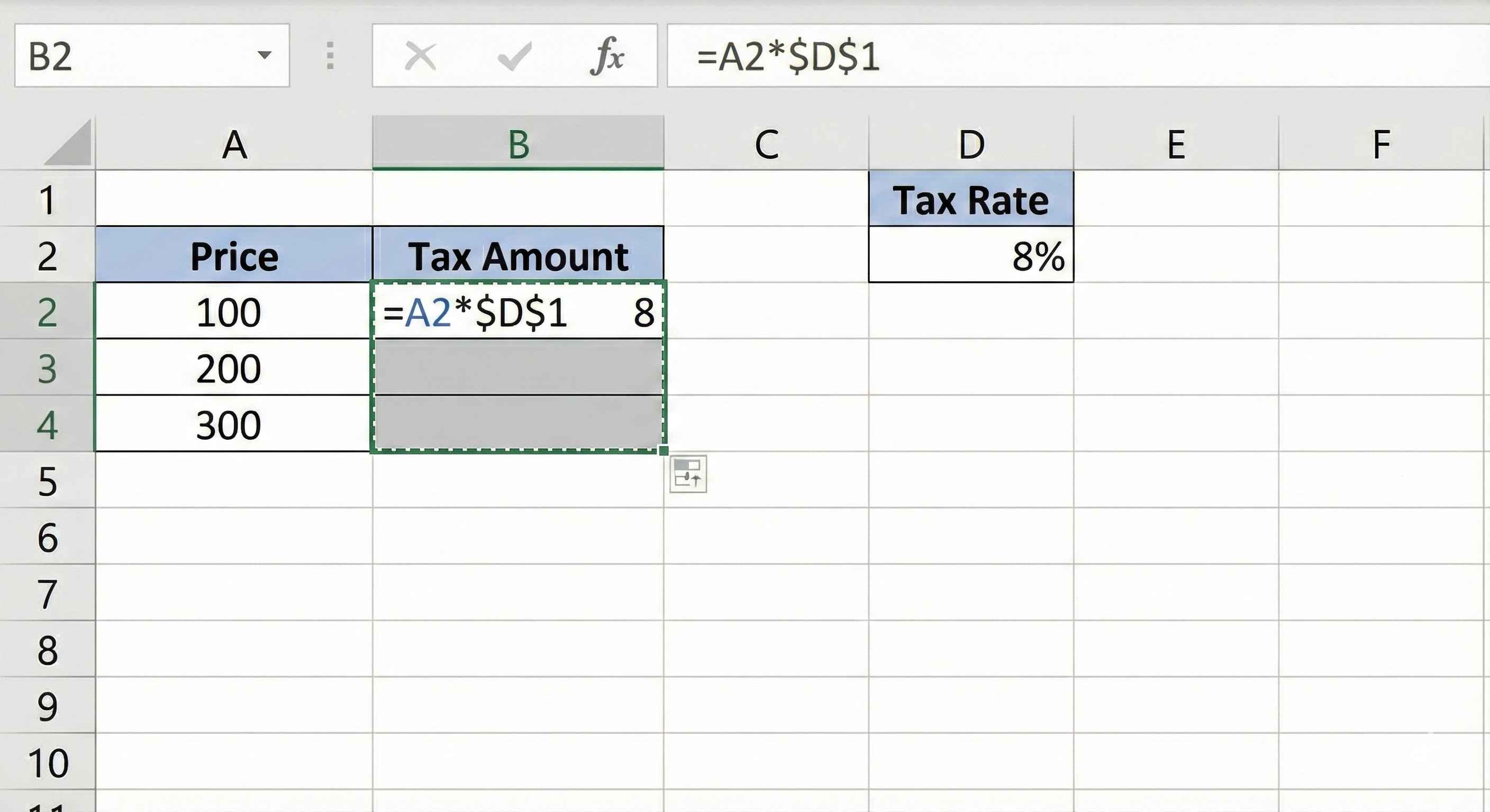 Step 2 - Copy Absolute Formula