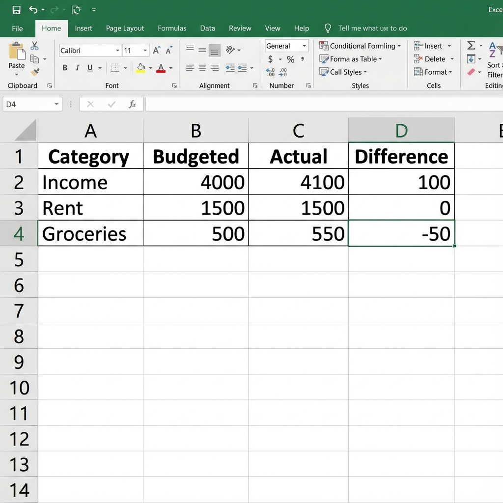 Budget Data Entry