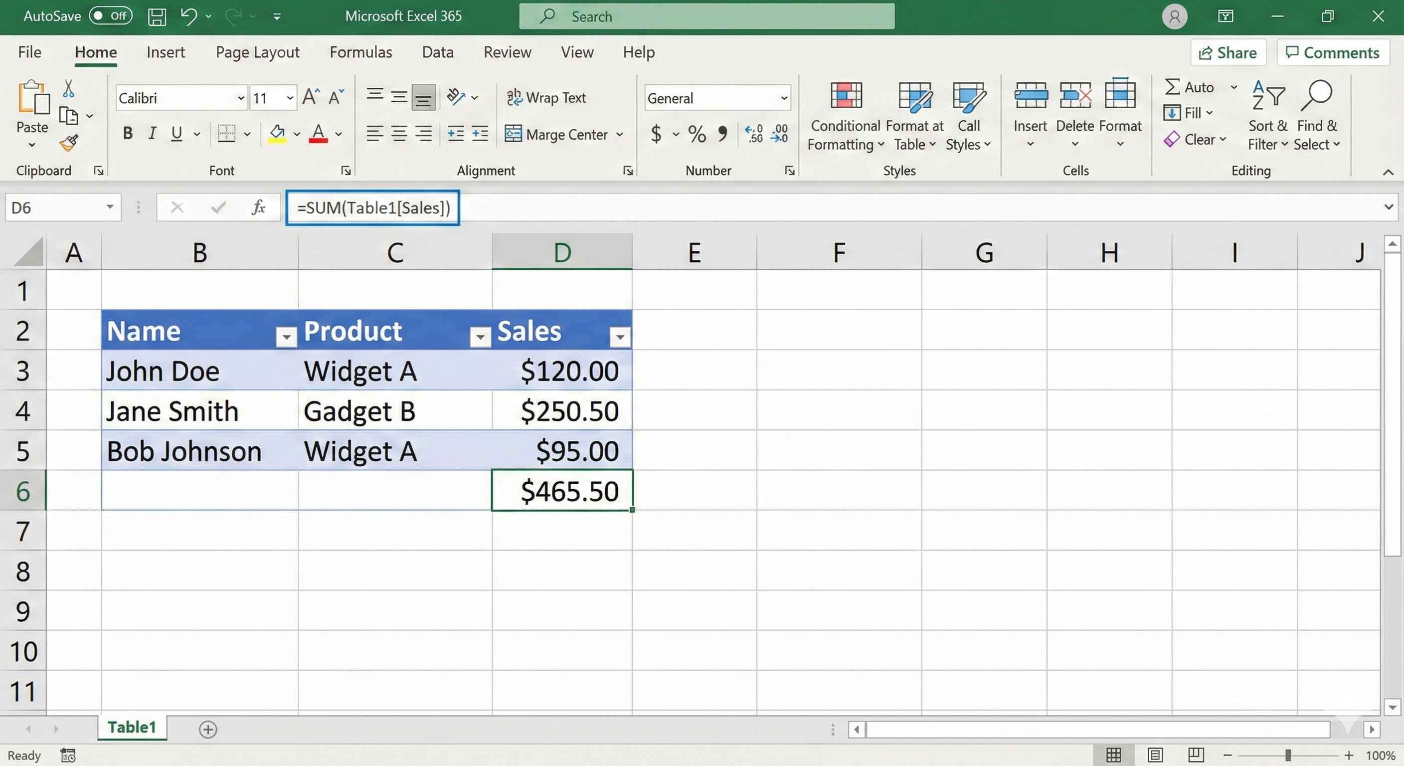 Structured Reference
