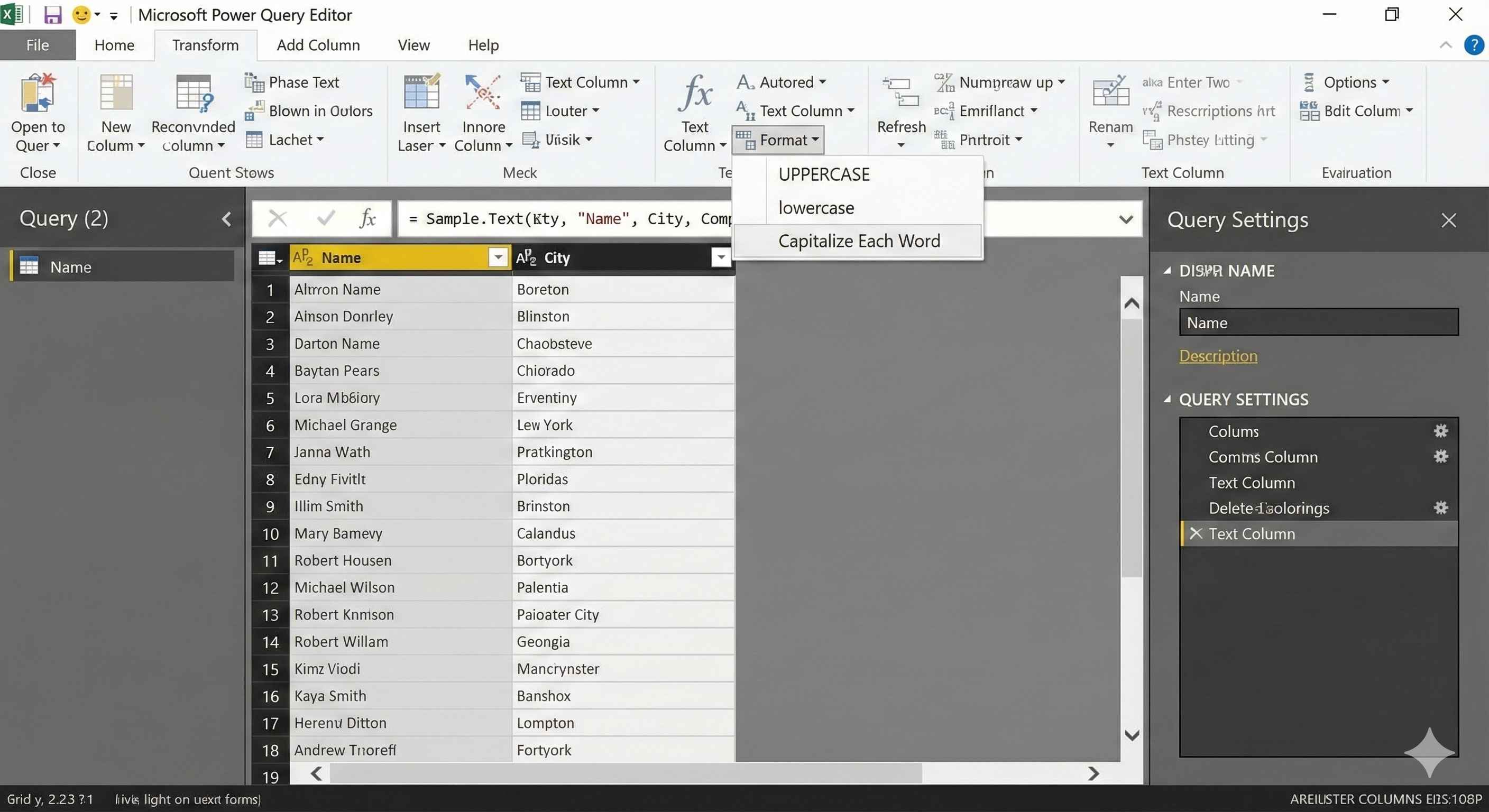 Text Transformations