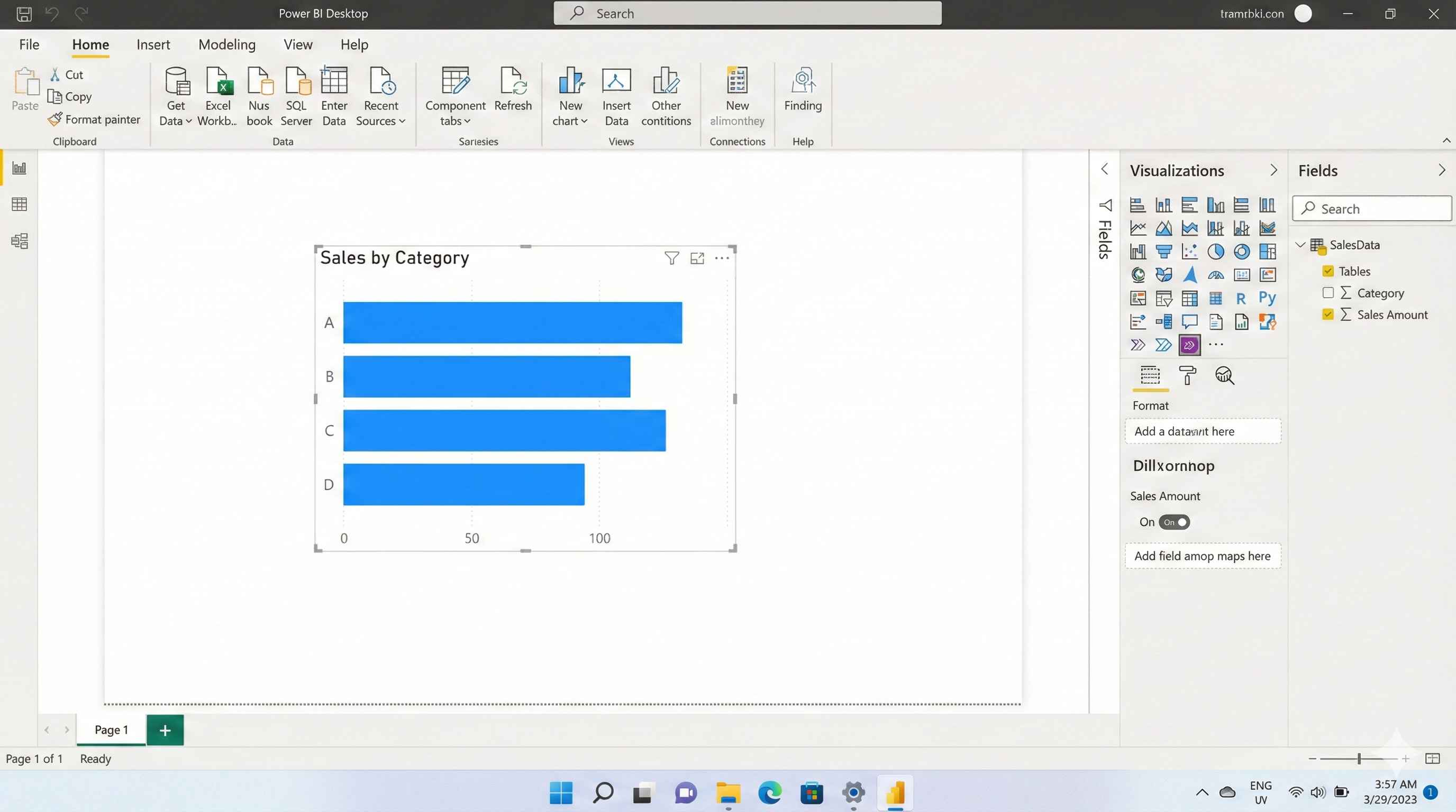 Power BI Desktop Interface