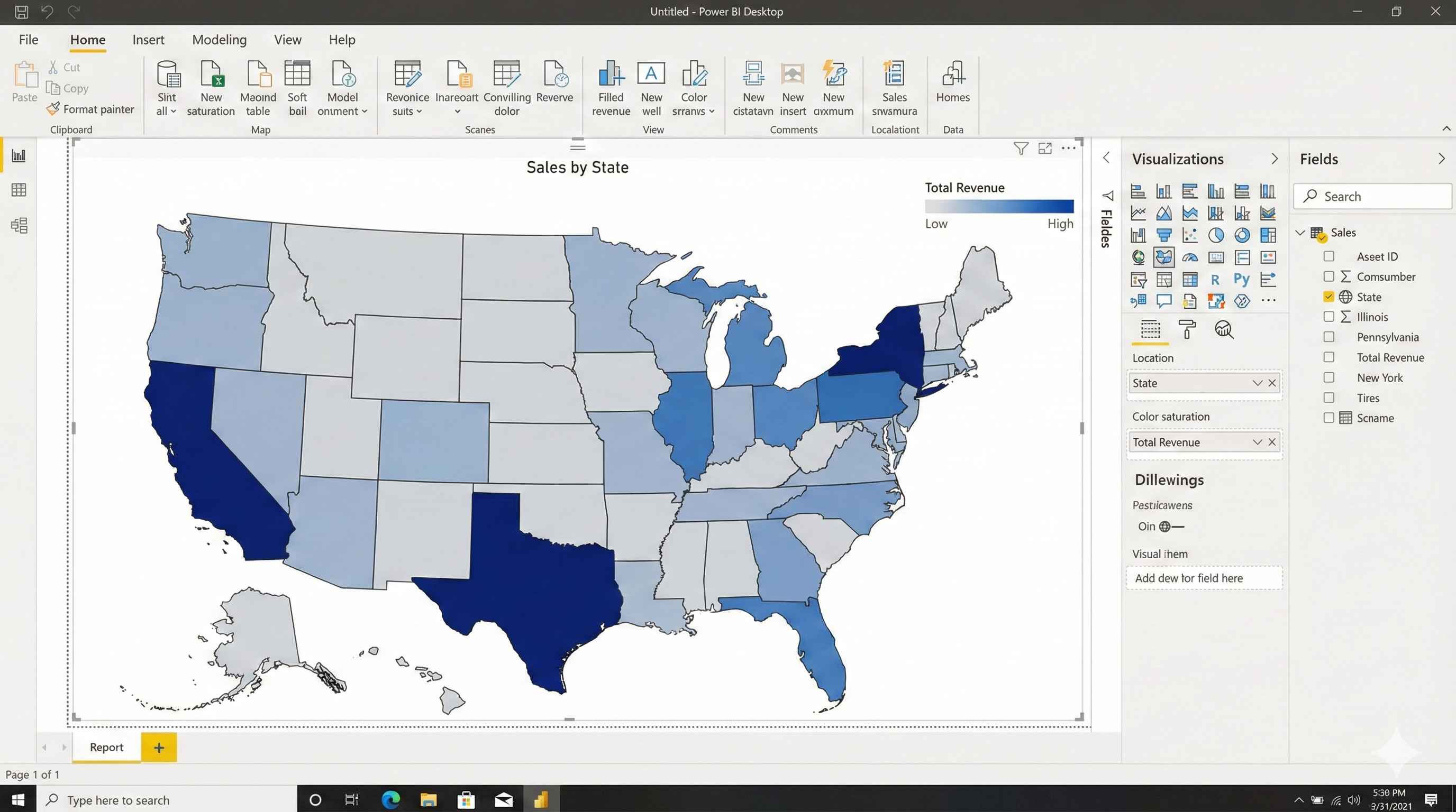 Map Visual Configuration
