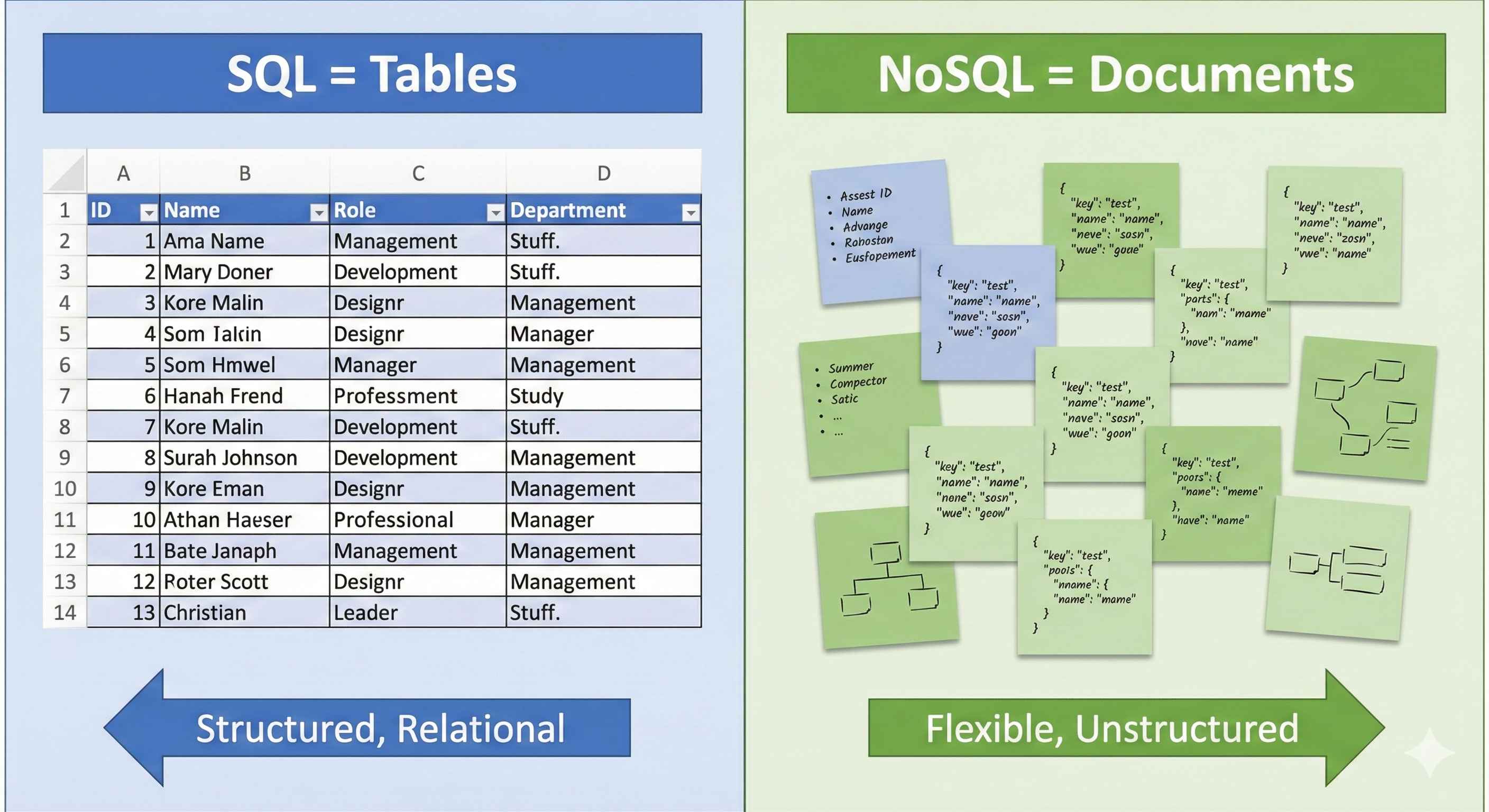 SQL vs NoSQL Comparison