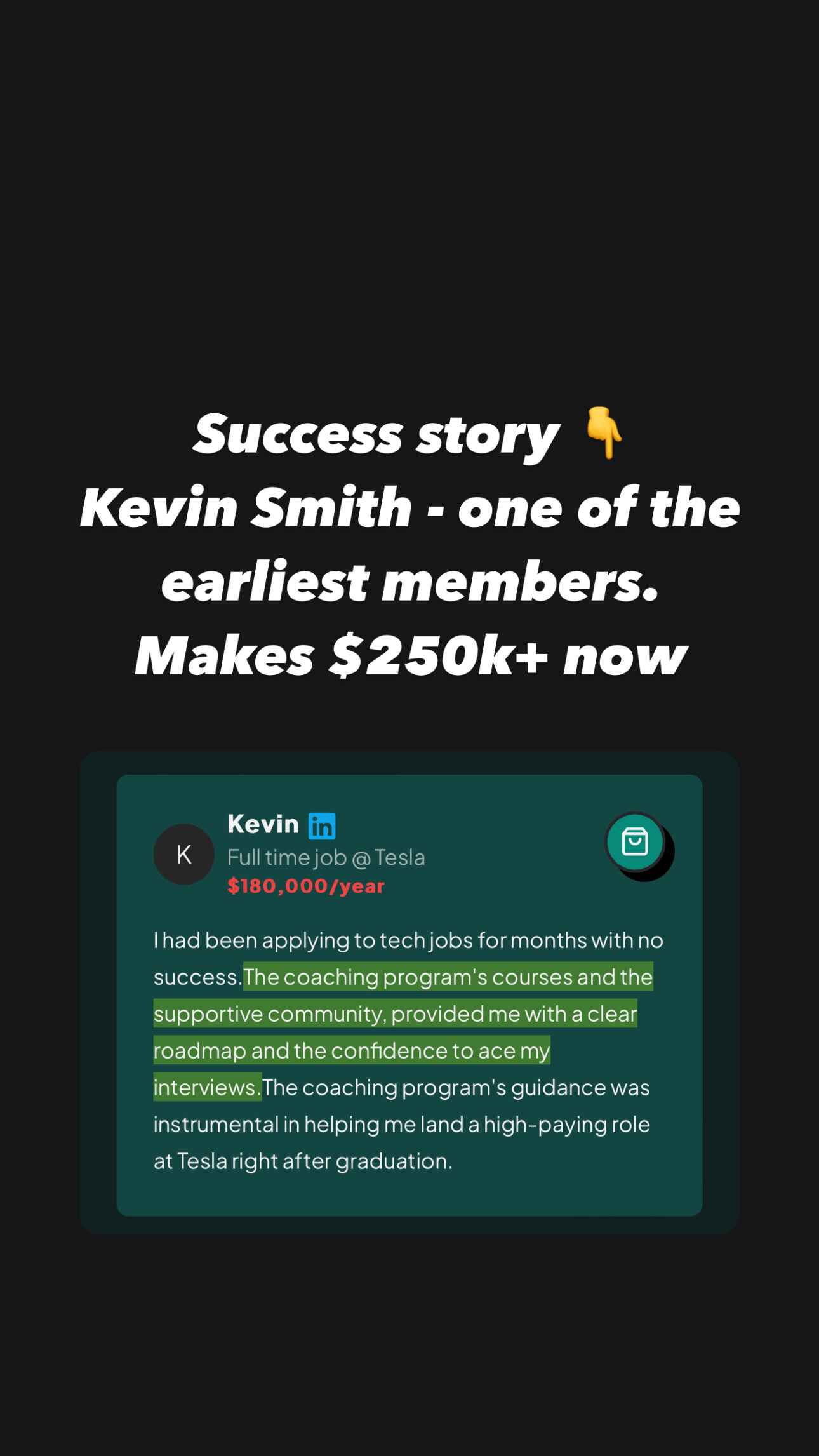 Student Success Story 1