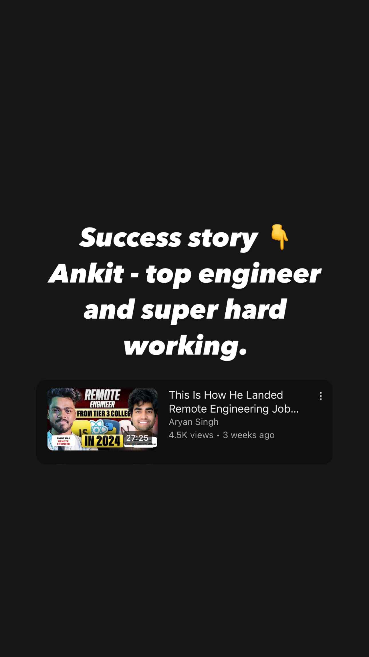 Student Success Story 5